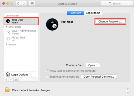 change password mac