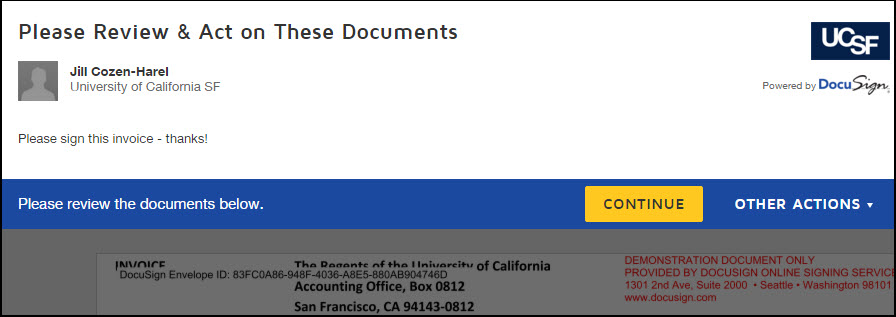 screenshot of new review document initial screen