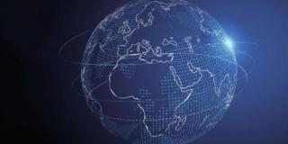 Globe representing world wide network