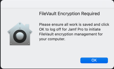 FileVault activation required