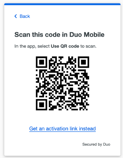 Scan This Code in Duo Mobile