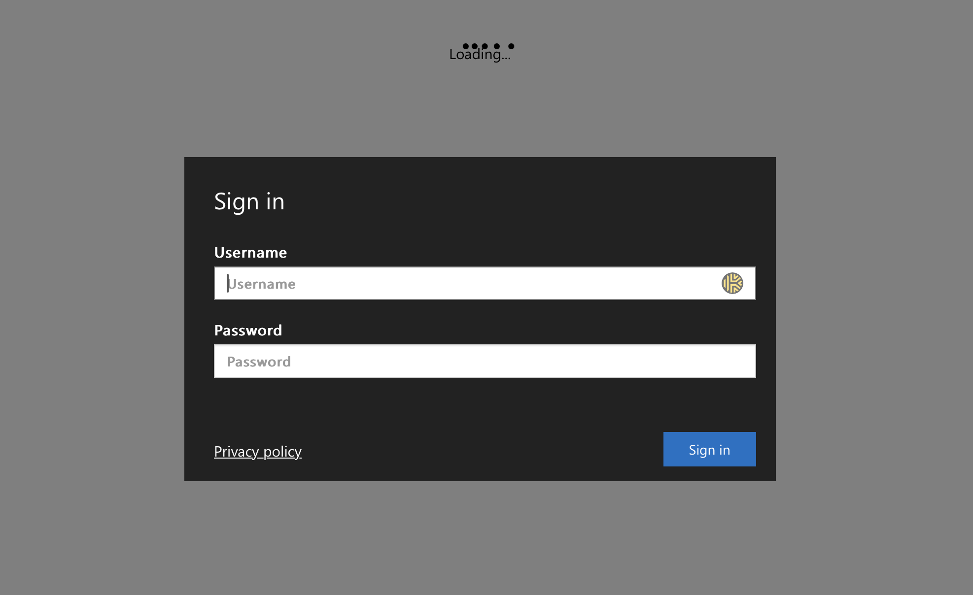 Web Portal Login