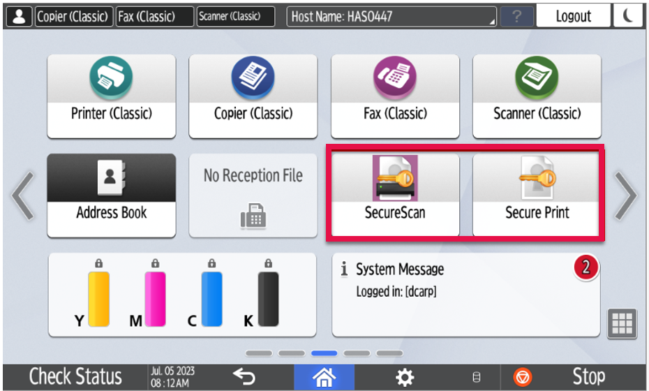 secure scan and secure print