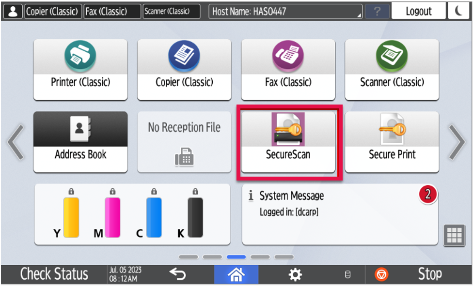 Select secure scan