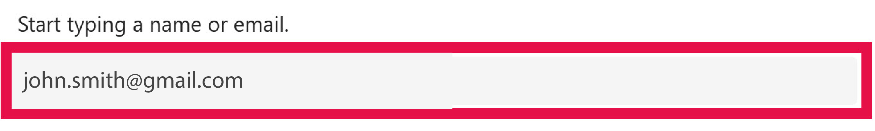 Teams enter external email address