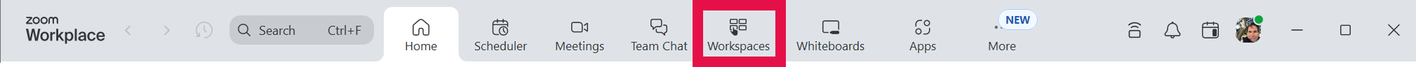 Zoom Workspaces desktop app