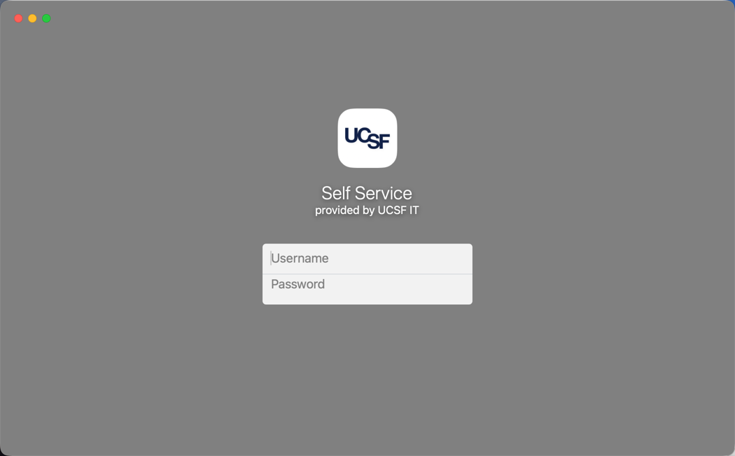 Self Service Login screen using LDAP