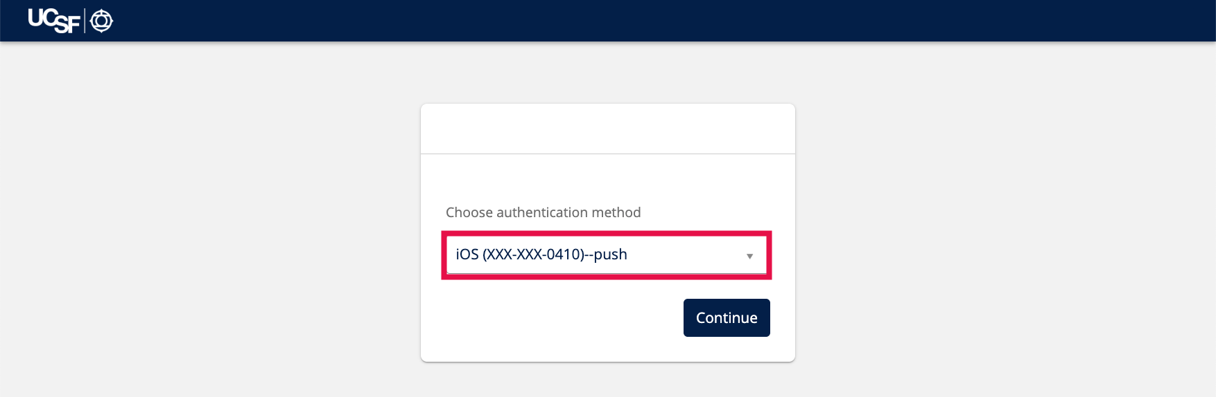 Unlock Account - Duo Authentication Methods