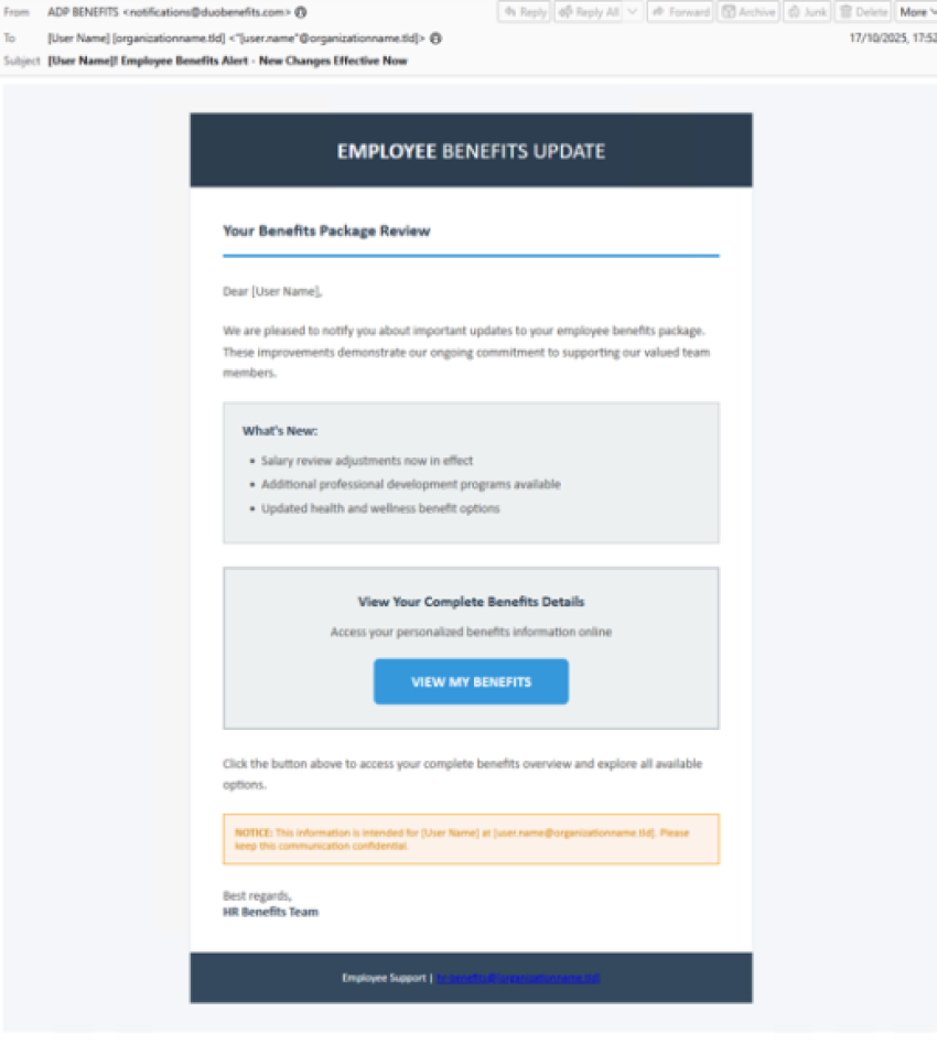 Benefit Election Lure Red Flags