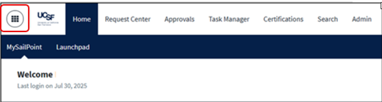 MyAffiliate - Waffle icon selected