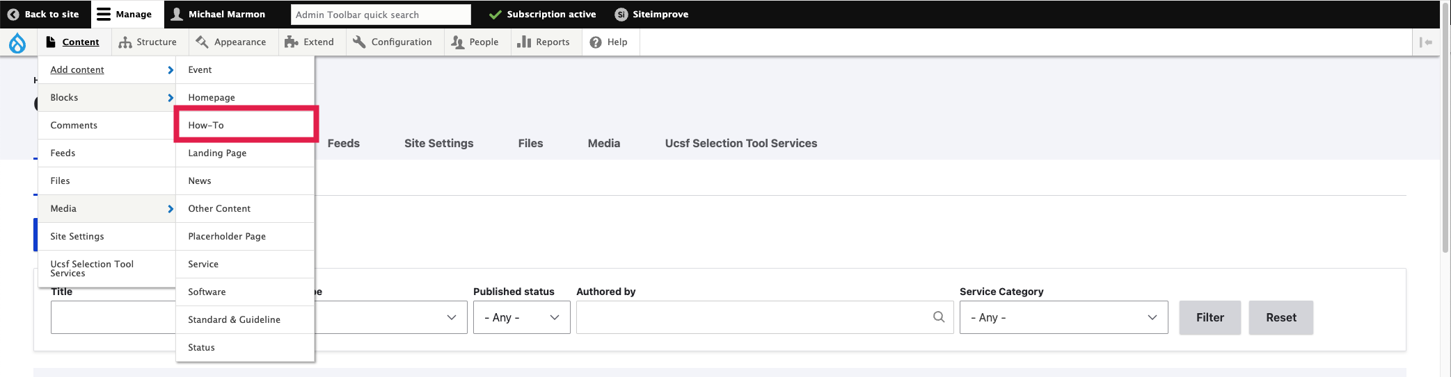 How-To Page - How-To Selected