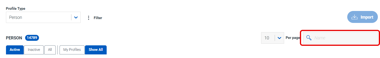 MyAffiliate - Filter by Searching