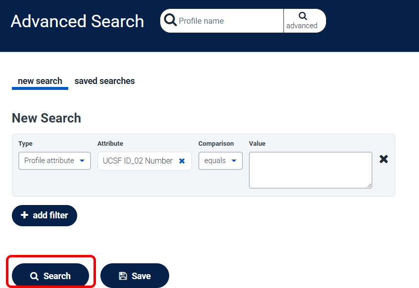 MyAffiliate - Advanced Search (Search Selected)