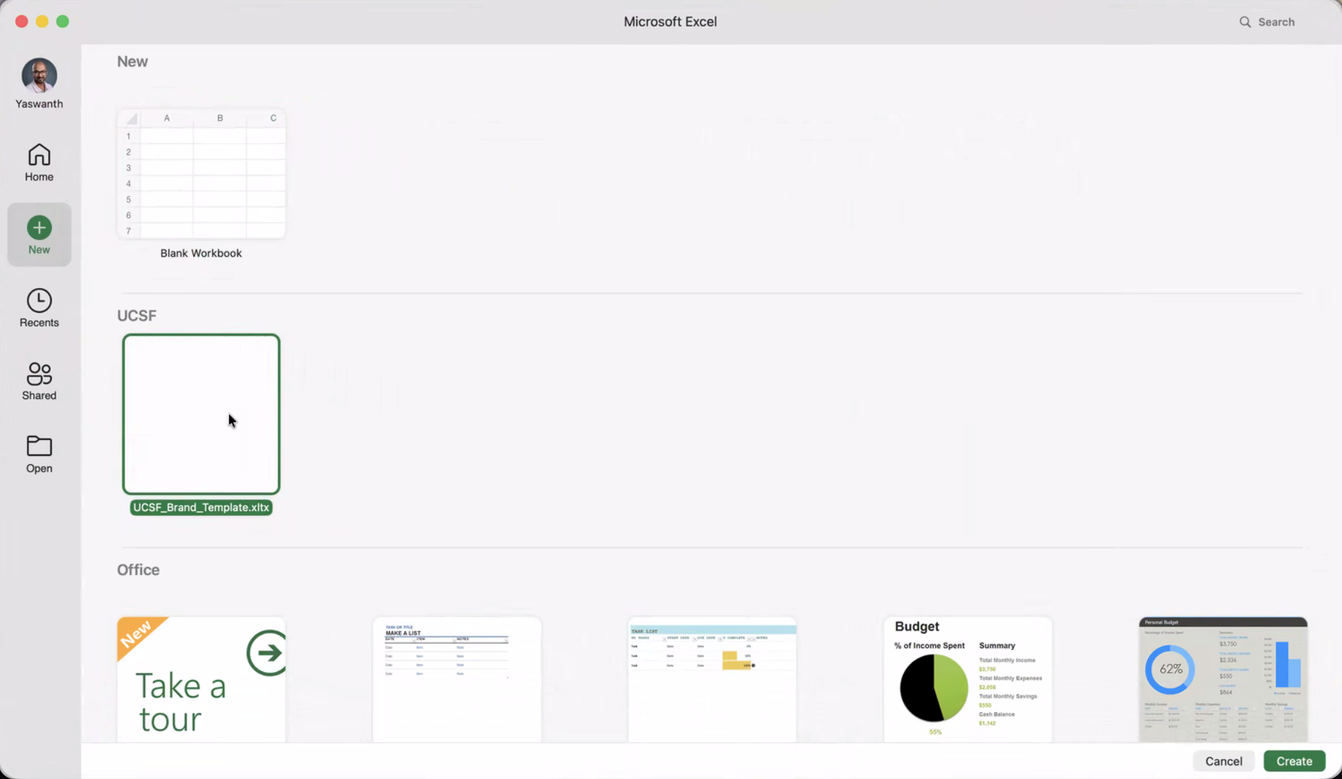 Excel (Desktop) Landing Page