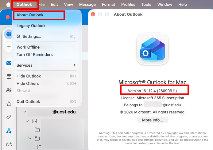 Check Outlook Version