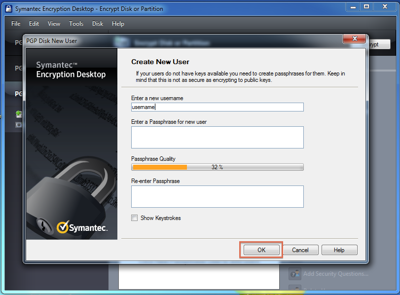 Symantec file encryption