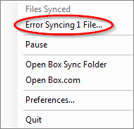 Box sync