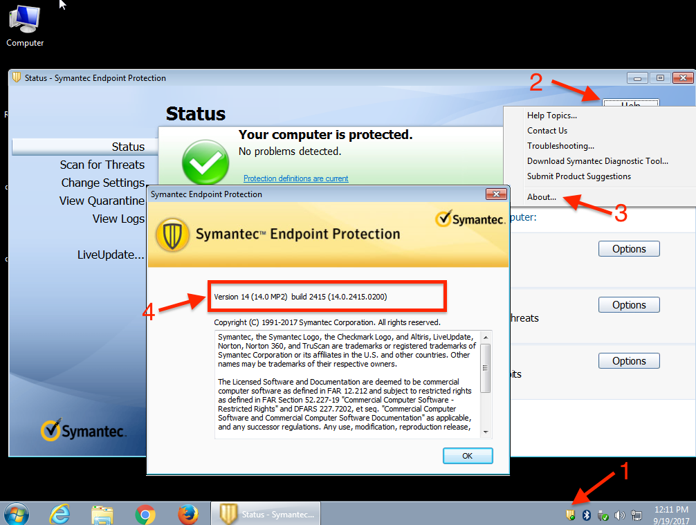 install symantec endpoint protection 14 on windows xp