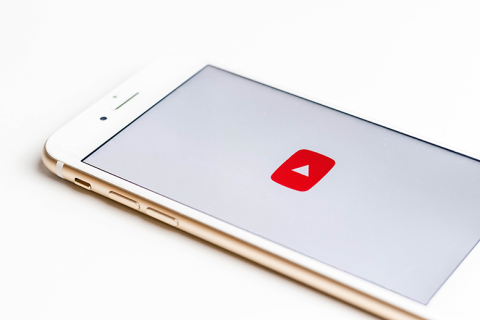 iPhone displaying the video play button
