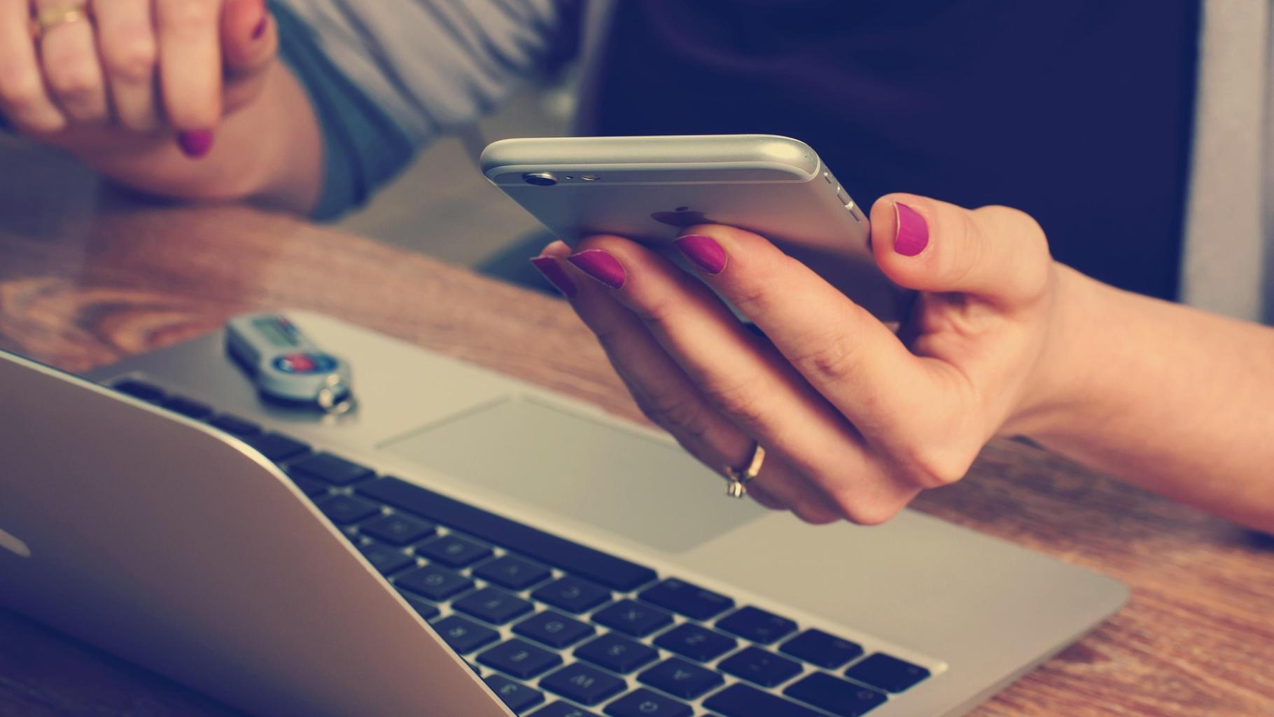 Woman entering Duo Code