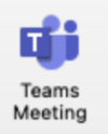 Teams Meeting button