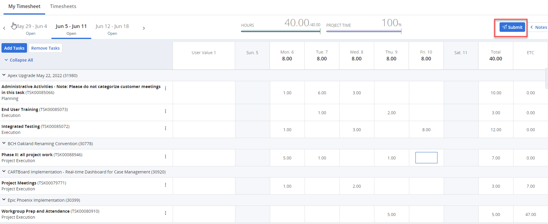 MyPPM Complete Your Timesheet UCSF IT